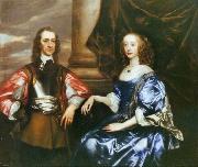 Sir Peter Lely, Earl and Countess of Oxford by Sir Peter lely